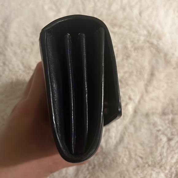 Coach Envelope Long Leather Navy Blue Wallet - Picture 8 of 9